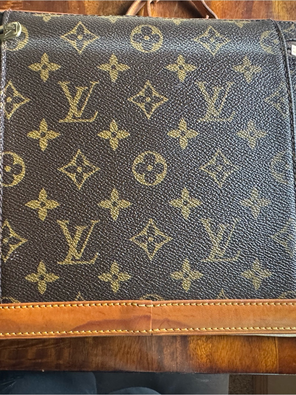Louis Vuitton Monogram Canvas Shoulder Bag - Brown/ Tan - Picture 10 of 16
